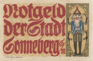 Német Birodalom/Weimari Köztársaság Sonneberg 1921. 10 Pf + 25 Pf + 50 Pf
3 klf. teljes sor T:I