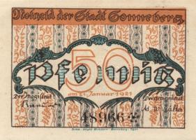 Német Birodalom/Weimari Köztársaság Sonneberg 1921. 10 Pf + 25 Pf + 50 Pf
3 klf. teljes sor T:I