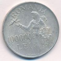 Románia 1946. 100.000L Ag "I. Mihály" T:1-,2 
Romania 1946. 100.000 Lei Ag "Mihai I&...