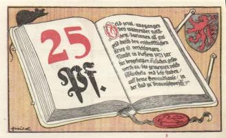 Német Birodalom/Weimari Köztársaság Braunschweig 1921. 10Pf + 25Pf + 50Pf + 75Pf  4klf teljes sor T:...