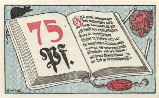 Német Birodalom/Weimari Köztársaság Braunschweig 1921. 10Pf + 25Pf + 50Pf + 75Pf  4klf teljes sor T:...