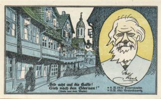 Német Birodalom/Weimari Köztársaság Braunschweig 1921. 10Pf + 25Pf + 50Pf + 75Pf  4klf teljes sor T:...