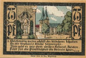 Német Birodalom/Weimari Köztársaság Calbe 1921. 25 Pf + 50 Pf + 75 Pf + 1M
4 klf. teljes sor T:I