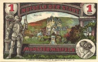 Német Birodalom/Weimari Köztársaság Münstermaifeld 1921. 25Pf + 1M (2x) 4klf teljes sor T:I