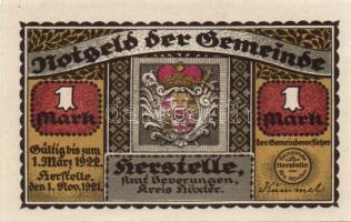 Német Birodalom/Weimari Köztársaság Herstelle 1921. 50 Pf + 1M + 2M
3 klf. teljes sor T:I