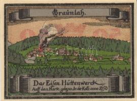 Német Birodalom/Weimari Köztársaság Braunlage 1921. 10Pf + 25Pf + 50Pf 3klf teljes sor T:I