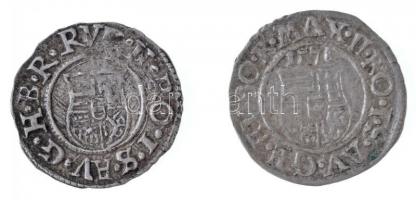 1578K-B Denár Ag "Rudolf" (0,56g) + 1595K-B Denár Ag "Rudolf" (0,5g) T:2,2- 
Hu...