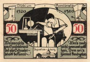 Német Birodalom/Weimari Köztársaság Weissenfels 1921. 50 Pf(6X)
6 klf. teljes sor T:I