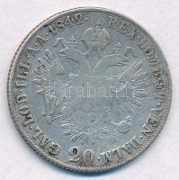 Ausztria 1842M 20kr Ag "I. Ferdinánd" Milánó T:3
Austria 1842M 20 Kreuzer Ag "Ferdin...