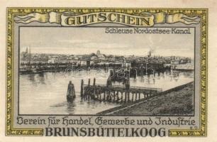 Német Birodalom/Weimari Köztársaság Brunsbüttelkoog 1922. 25Pf + 50Pf + 75Pf + 1M 4klf teljes sor T:...