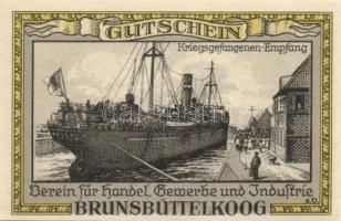 Német Birodalom/Weimari Köztársaság Brunsbüttelkoog 1922. 25Pf + 50Pf + 75Pf + 1M 4klf teljes sor T:...