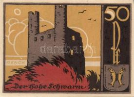 Német Birodalom/Weimari Köztársaság Saalfeld 1921. 50 Pf(3X)
3 klf. teljes sor T:I
