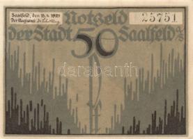 Német Birodalom/Weimari Köztársaság Saalfeld 1921. 50 Pf(3X)
3 klf. teljes sor T:I