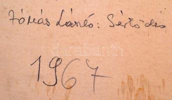 1967 Jónás László: Sértődés, hátoldalon feliratozott, kartonra ragasztott fotóművészeti alkotás, 38×...