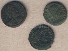 Római Császárság Valens 364-378. Bronzpénz (3x) 2klf variáns T:3,3/4+