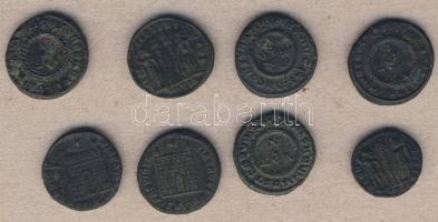 Római Császárság I.Constantinus 306-337. Bronzpénz (8x) 7klf variáns T:3,3/4+