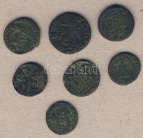 Római Császárság I.Constantius 324-361. Bronzpénz (7x) 5klf variáns T:3,3/4+