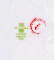 Zsolnay "Országos Bányamentő Konferencia. Pécs. 1988." korsó, matricás, hibátlan, jelzett,...