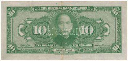 Kína / Sanghaj 1928. 10$ T:III China / Shanghai 1928. 10 Dollars C:F