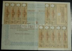 1926. "Belvárosi Takarékpénztár Rt." részvénye 50P-ről, szelvényekkel