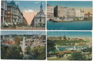 Budapest - 20 db főleg régi városképes lap / 20 mainly pre-1945 town-view postcards