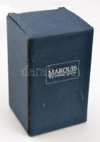 Marquis kristály vázácska, eredeti dobozában, leírással, Hibátlan 12 cm