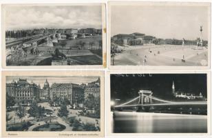 Budapest - 20 db régi és modern városképes lap / 20 pre-1945 and modern town-view postcards