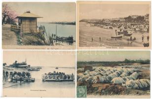 7 db régi jó minőségű külföldi városképes lap / 7 pre-1945 good quality European and Worldwide town-view postcards