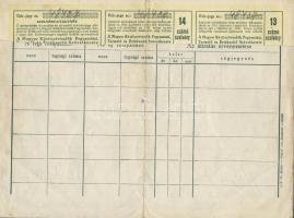 1941. "A Magyar Köztisztviselők Fogyasztási, Termelő és Értékesítő Szövetkezete" üzletrész...