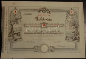 1942. "Magyar Mezőgazdák Szövetkezete" üzletrész 20P-ről, szelvényekkel