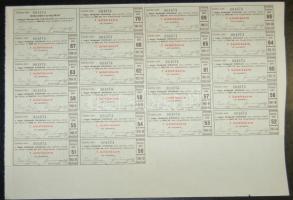 1942. "Magyar Mezőgazdák Szövetkezete" üzletrész 20P-ről, szelvényekkel