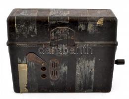 Bakelit tábori telefon, jó állapotban