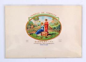 2 db kubai szivaros doboz, benne 2 db szivar és dombornyomott szivarreklám