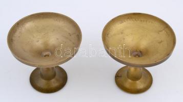 Réz gyertyatartó pár 11 cm