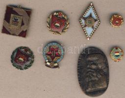 Kis hagyaték tétel 9db plakett, kitüntetés (katonai és polgári), díjérem, régi és új T:vegyes