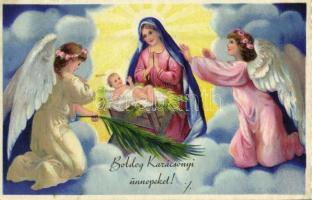 18 db régi üdvözlőlap, közte litho / 18 pre-1945 greeting cards, including litho