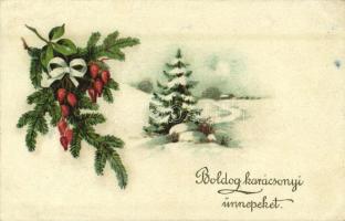 18 db régi üdvözlőlap, közte litho / 18 pre-1945 greeting cards, including litho