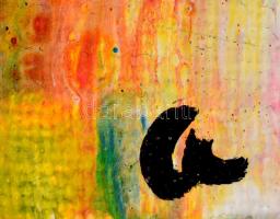 Csepregi Anita (1985-):Tavasz Akril, farost, jelzett, 30x24 cm