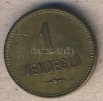 cca 1910. "Fogyasztási Szövetkezet-Diósgyőri Vasgyár-1 vendéglő" vendéglői bárca T:2/3