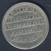 cca Századforduló "Magy. Kir. Államvasutak alkalmazottai Fogyasztási Szövetkezet-10" bárca T:2/3