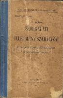 1915 Magyar Királyi Államvasutak Szolgálati szabályzata a Franklin-Társulat kiadásában