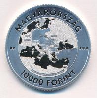 2018. 10.000Ft Ag "Az I. világháború befejezésének 100. évfordulója" T:PP