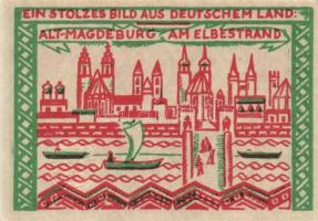Német Birodalom/Weimari Köztársaság/ Magdeburg 1921. 50Pf(4x) 4klf, teljes sor T:I