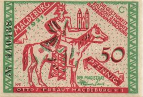 Német Birodalom/Weimari Köztársaság/ Magdeburg 1921. 50Pf(4x) 4klf, teljes sor T:I