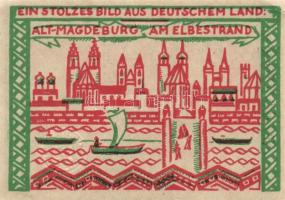 Német Birodalom/Weimari Köztársaság/ Magdeburg 1921. 50Pf(4x) 4klf, teljes sor T:I