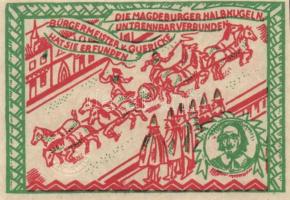 Német Birodalom/Weimari Köztársaság/ Magdeburg 1921. 50Pf(4x) 4klf, teljes sor T:I