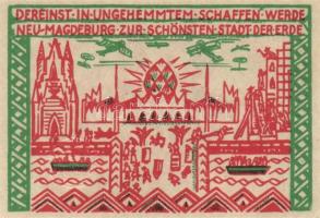 Német Birodalom/Weimari Köztársaság/ Magdeburg 1921. 50Pf(4x) 4klf, teljes sor T:I