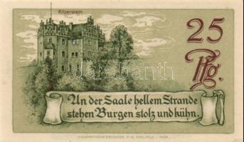 Német Birodalom/Weimari Köztársaság/Saalfeld 1921. 10Pf, 25Pf, 50Pf, 3klf teljes sor T:I