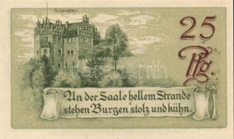 Német Birodalom/Weimari Köztársaság/Saalfeld 1921. 10Pf, 25Pf, 50Pf, 3klf teljes sor T:I