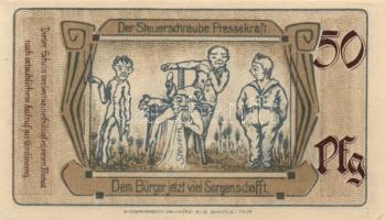 Német Birodalom/Weimari Köztársaság/Saalfeld 1921. 10Pf, 25Pf, 50Pf, 3klf teljes sor T:I